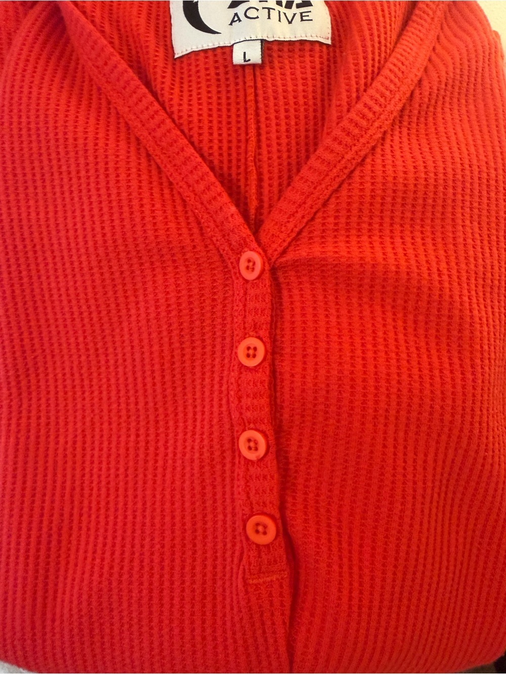 Zyia Active Waffle Knit Thermal Top - Picture 4 of 6